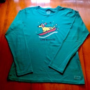 Life is Good Christmas Long Sleeve T-shirt